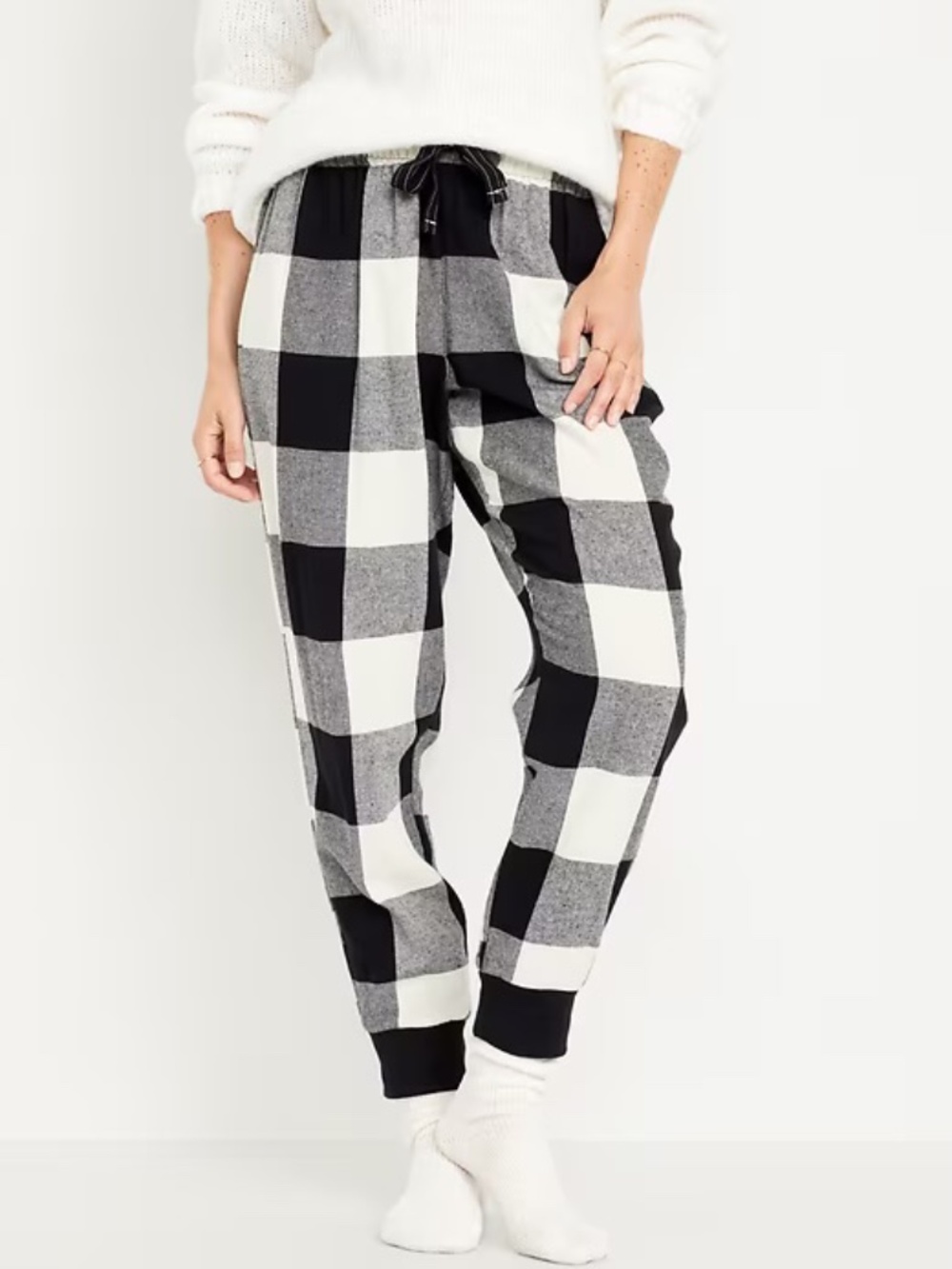 Old Navy Buffalo Check Matching Flannel Jogger Pajama Pants